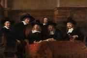 REMBRANDT Harmenszoon van Rijn The Sampling Officials of the Amsterdam Drapers' Guild (mk33) oil painting picture wholesale